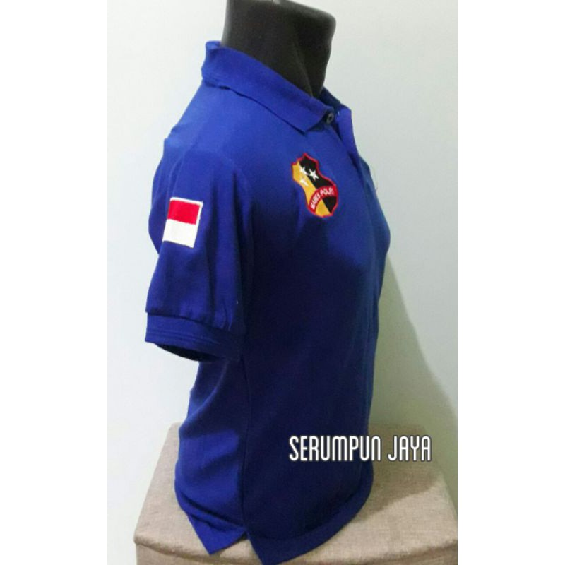 KAOS GADA UTAMA BIRU - KAOS KERAH GADA UTAMA - KAOS KERAH GADA UTAMA BIRU FULL BORDIR