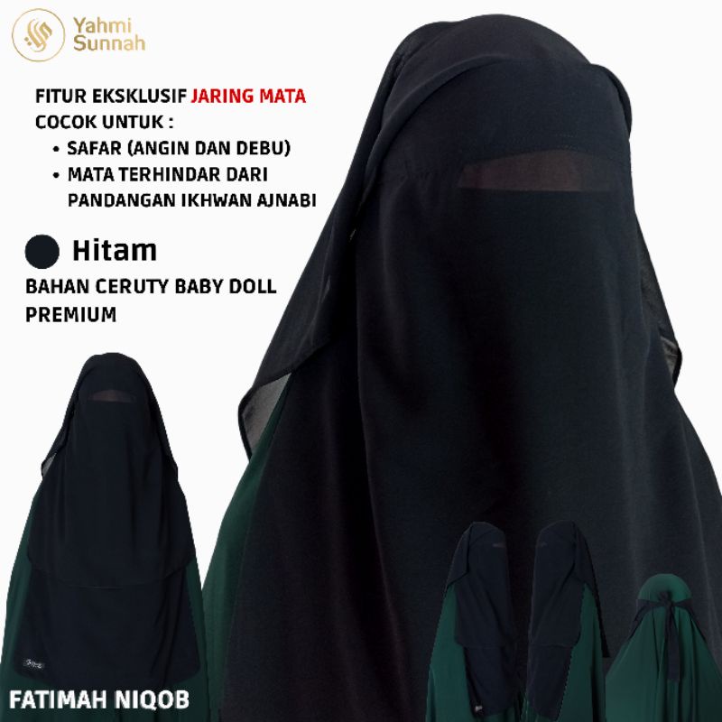 Cadar Yaman Niqab Yaman Niqob Yaman Long Yaman 3 Layer Purdah Yemen Safar Bisa COD