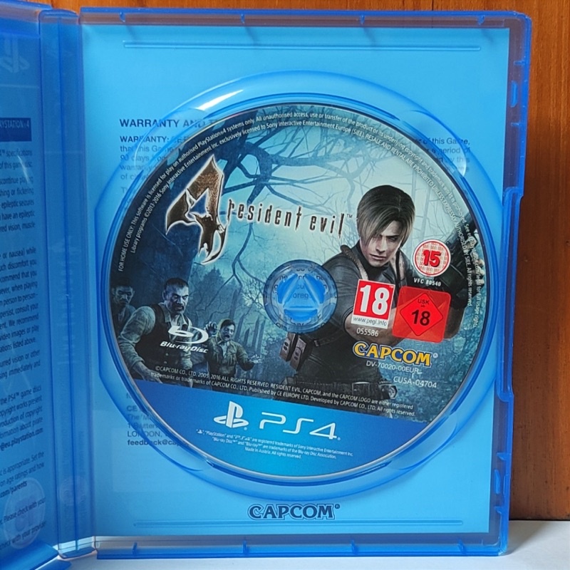 Resident Evil 4 PS4 Kaset Residentevil IV Playstation PS 4 5 Residen Evil RE 4 CD BD Game Games PS4 PS5 Residenevil evils 1 2 3 4 5 6 7 remake village 8 resid evils residentevil4 reg 3 region asia terbaru ori bluray disc original asli re4 evil4 biohazard