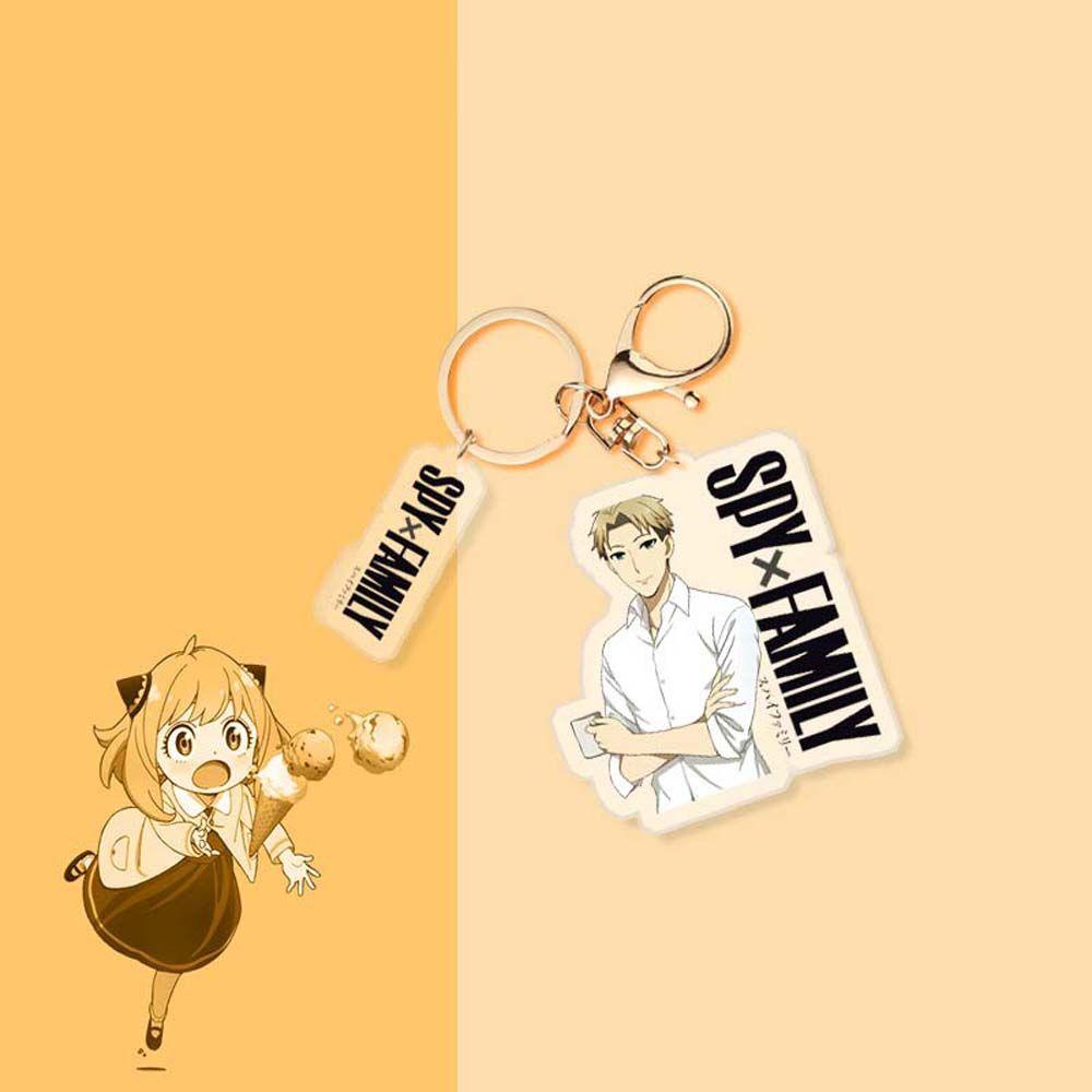 Agustina Anime SPY X FAMILY Keyring Anime Lucu Liontin Yor Forger Loid Aksesoris Interior Mobil Gantungan Kunci