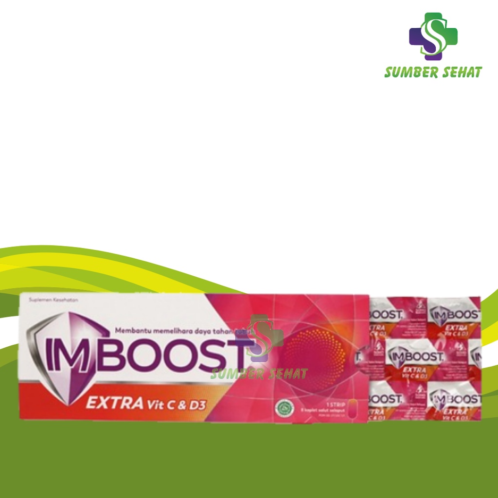 IMBOOST EXTRA VITAMIN C DAN D3 STRIP 8 TABLET