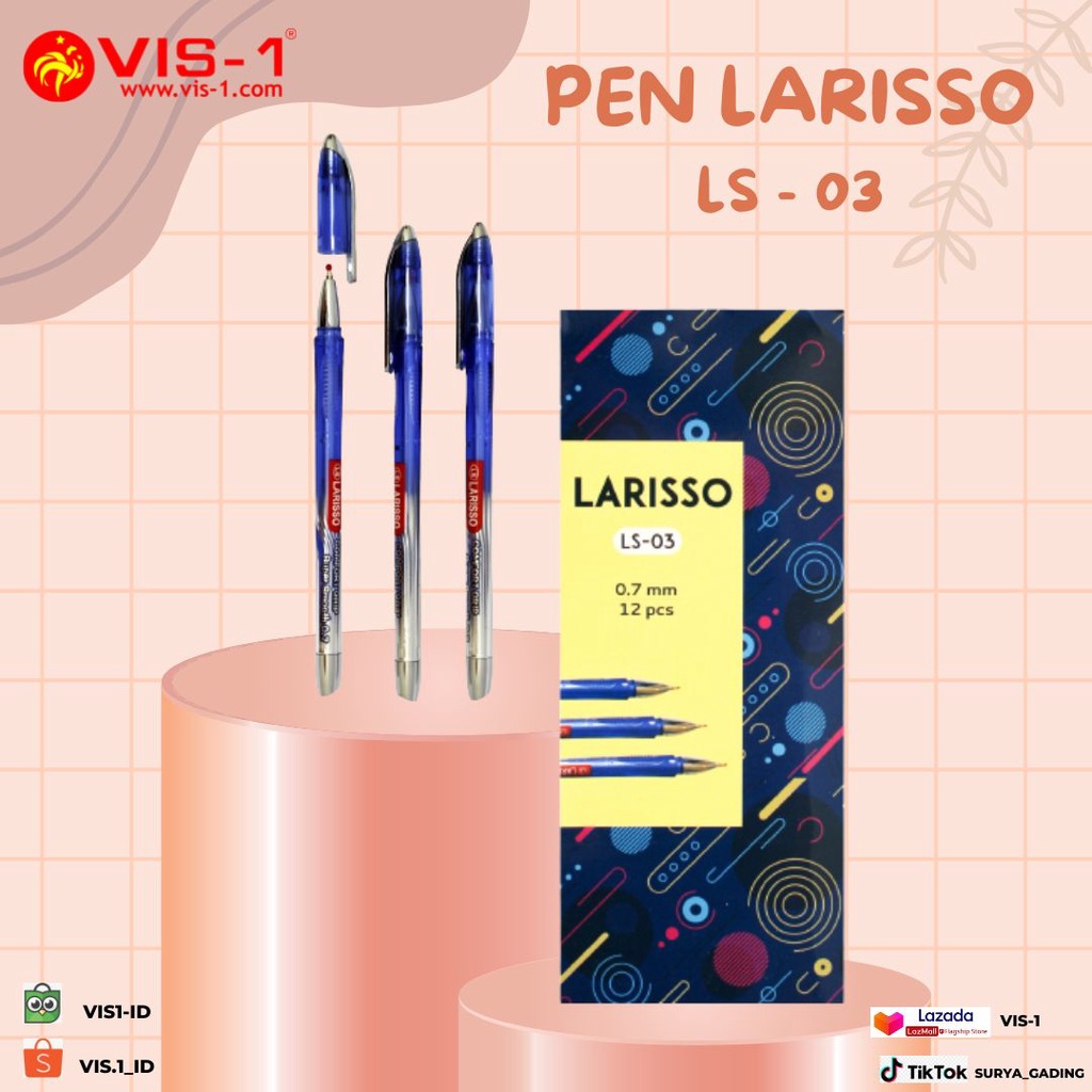 

Bolpoin LS-03 / Bolpoin VIS-1 / Pen Gel / Bolpen Gen / Gel Pen / PEN / Pulpen Gel / Pulpen