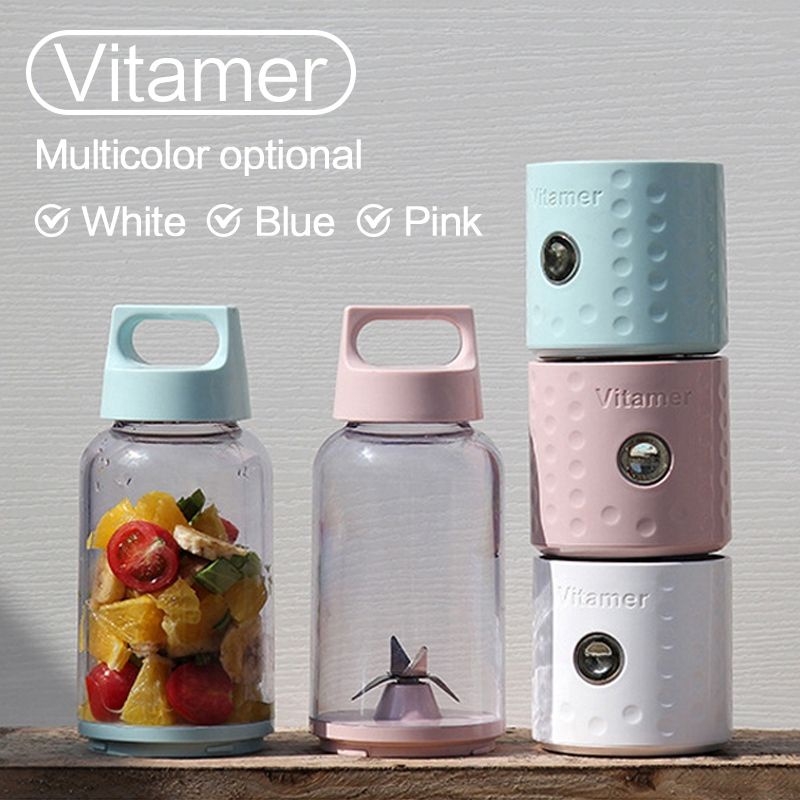 ASLI 100% Blender Portable Mini Juicer Vitamer 500 ML USB Cable