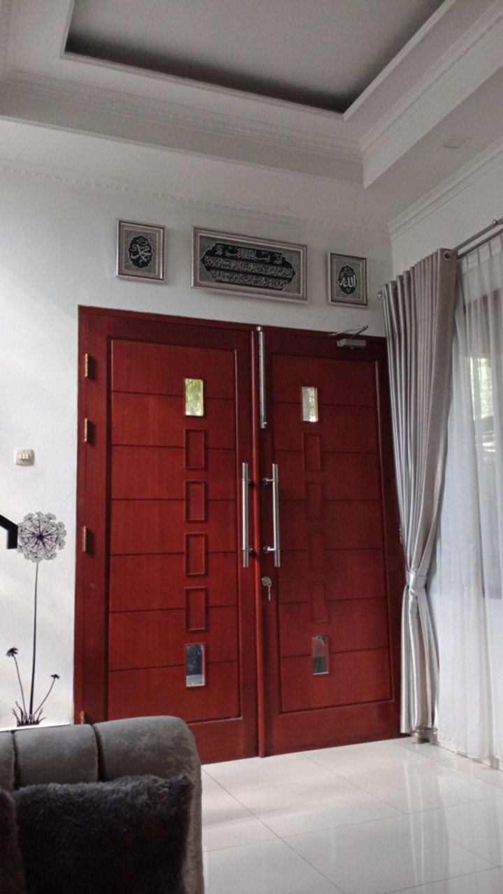 1 Set Kaligrafi Ayat Kursi Allah Swt Muhammad Saw Frada Timbul Mewah Berkualitas