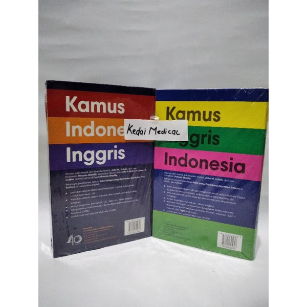 PAKET 2 BUKU KAMUS INGGRIS-INDONESIA DAN INDONESIA-INGGRIS JHON ECHOLS TERMURAH