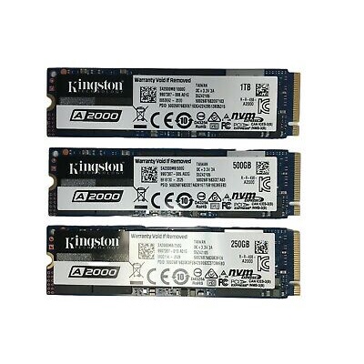 SSD Kingston M2 NVME A2000 Internal 250GB / NV1 256 / NV1 512GB