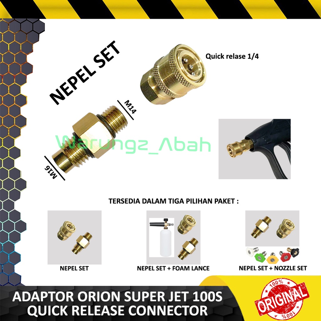 NEPEL QUICK RELEASE FEMALE KONEKTOR ADAPTER ADAPTOR M14 M16 QUICK RELEASE TEMBAKAN PISTOL SEMPROTAN 