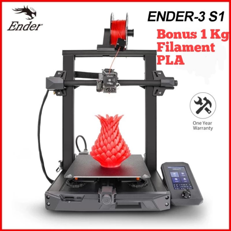 Jual 3D Printer Creality Ender 3 S1 Autolevel Autoresume Direct Drive