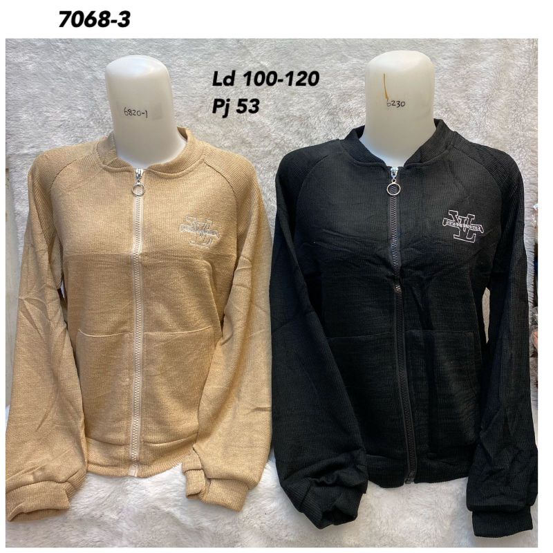 jaket kaos serat import