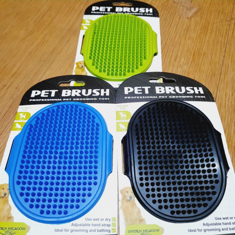 pet brush sisir karet grooming