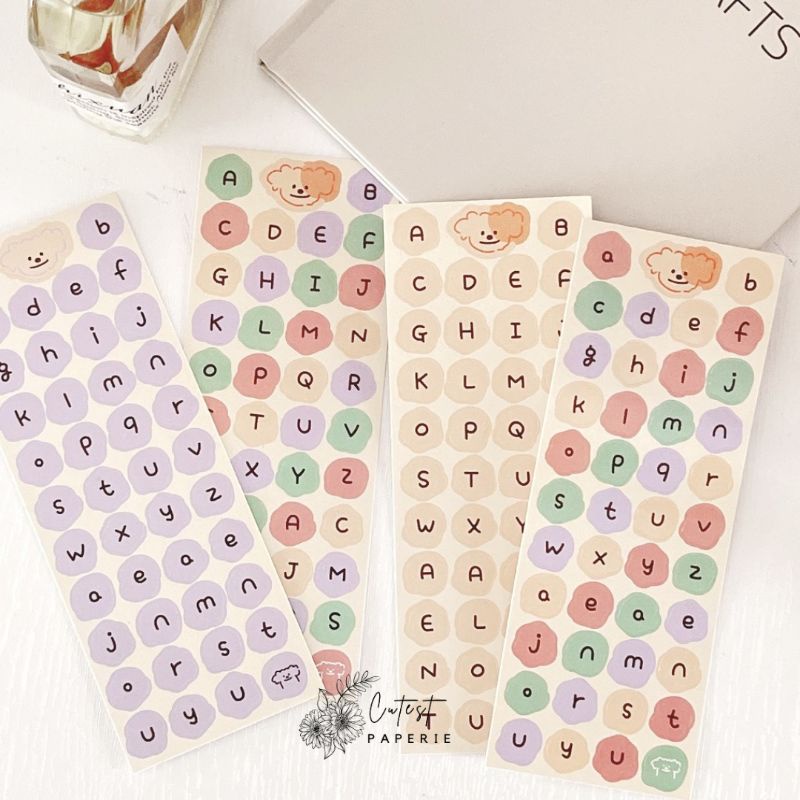 

CUTE ALPHABET DECO STICKER/STIKER ALFABET LUCU