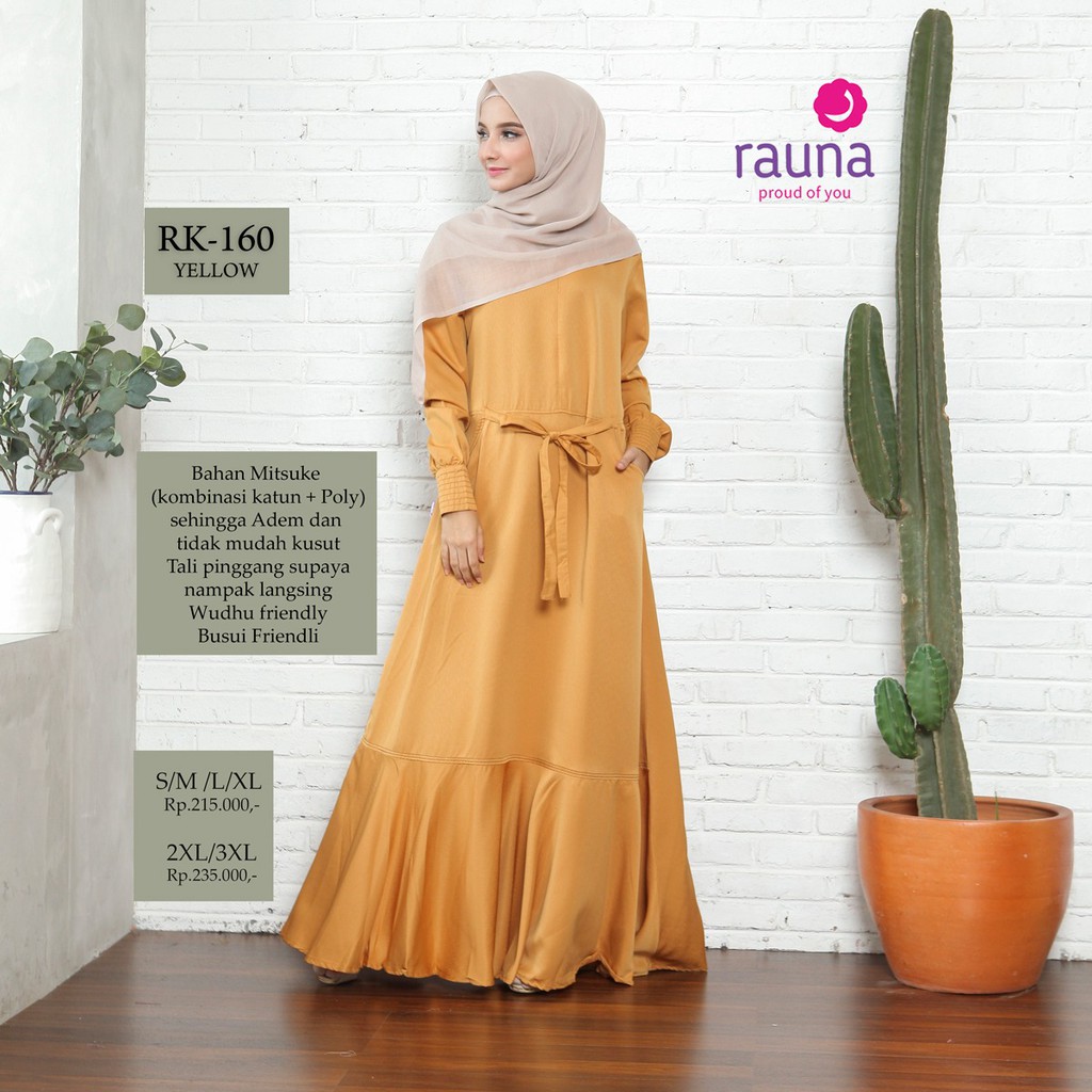 BISA COD - Gamis Rauna RK 158 , RK 159 , RK 160 , RK 161 , RK 162 / Dress Muslim