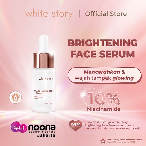 WHITE STORY NIACINAMIDE 10% LICORICE GLUTA BRIGHTENING FACE SERUM 20ML