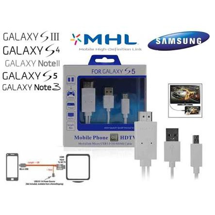 Micro USB to HDMI cable Kabel dari HP/laptop ke TV android smartphone