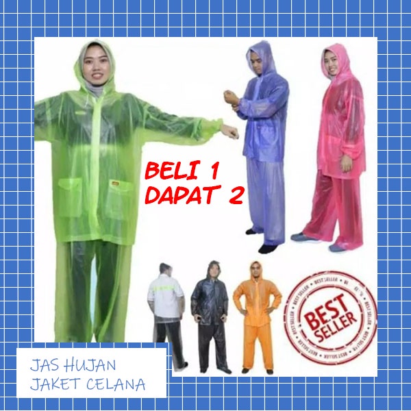 Jas Hujan Jaket Celana Jas Hujan Raincoat Anti Rembes Anti Tembus