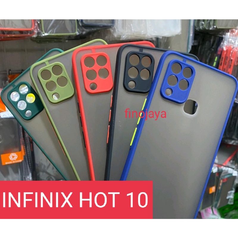 Case Aero My choice infinix Hot 10 X682 Silikon Dove pelindung Camera