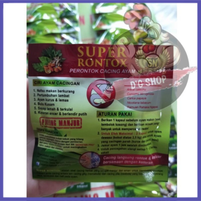 

✔ COD ✔ ayam SACHET SUPER Ayam Jamu 1 20 Cacing Obat Obat ISI Super RONTOK REN