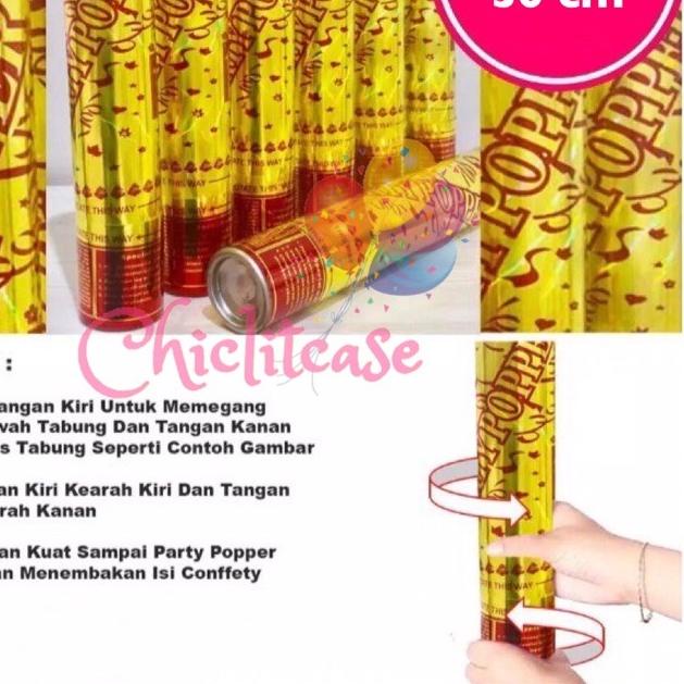 Party popper confetti 30 cm ➫