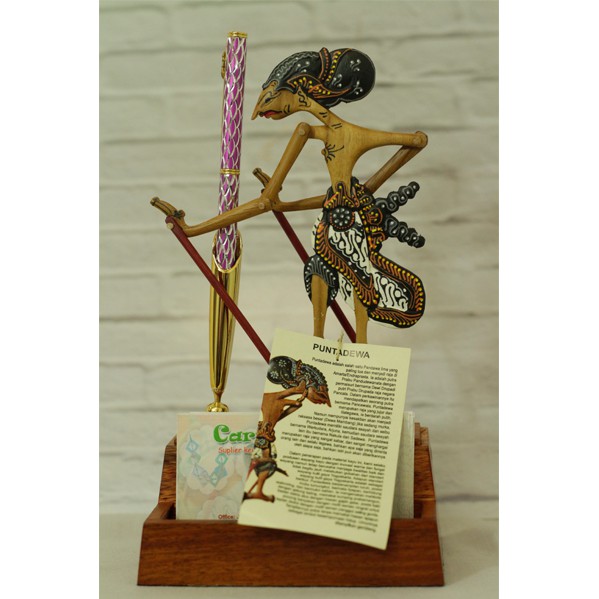 

Tempat Pulpen Jati Wayang Puntadewa