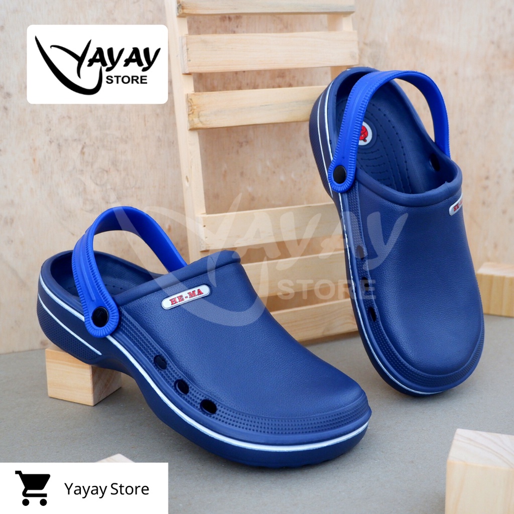 Sepatu Sandal Model Crocs Sandal Kodok Nyaman Sandal HE-MA Sandal Kamar Mandi Antislip Sandal Rumah Baim Perawat