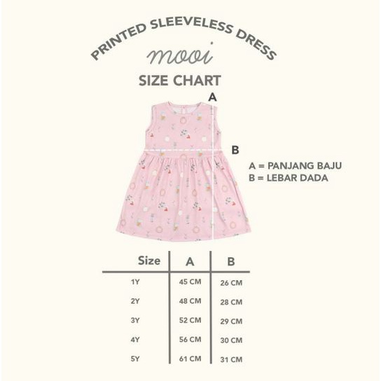 Mooi Printed Button Dress / Dress Anak