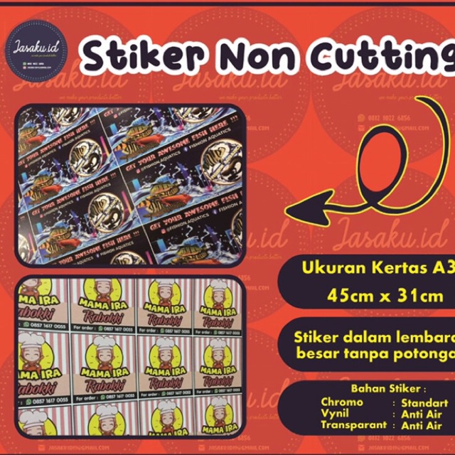 

STIKER PRODUK NON CUTTING