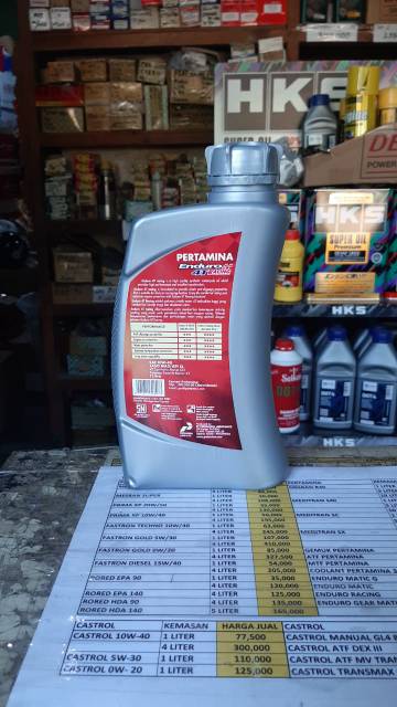 OLI PERTAMINA ENDURO RACING 4T 10W-40 API SL ISI 1 LITER