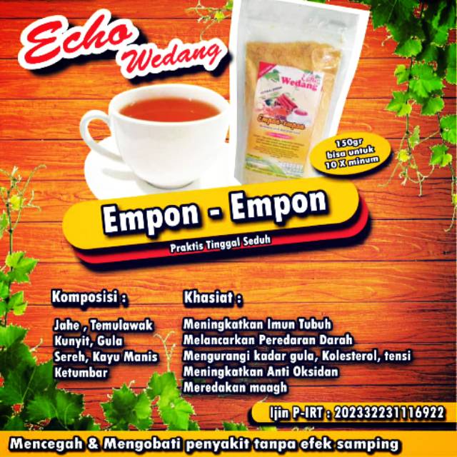 

Echo Wedang varian Empon Empon