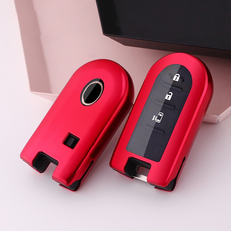 [Hot] untuk Toyota Rush/Wigo TPU Smart Car Key Case Cover Key Shell Holder Pouch Case Melindungi Shockproof Plating Perlindungan Penuh