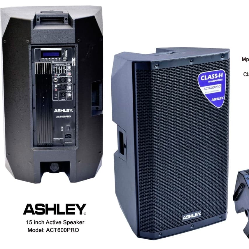 SPEAKER ACTIVE ASHLEY 15 INCH ASHLEY ACT600PRO SATU PASANG 2 UNIT