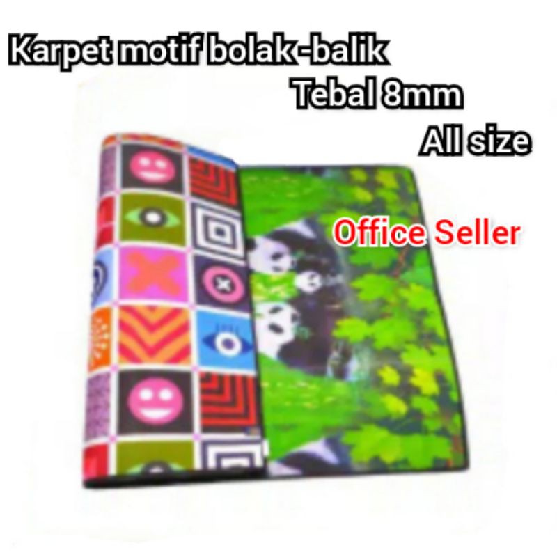 Tikar Karpet JUMBO PE FOAM | karpet bb | karpet bolak balik | karpet tebal | matras | karpet motif | motif bolak balik ukuran 240 200 180 160 140 120 100