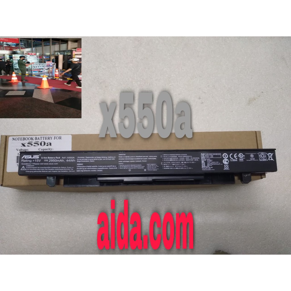 BATERAI LAPTOP ASUS A41-X550 A41-X550A X550C X550 ORIGINAL