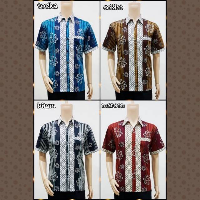 HEM LENGAN PENDEK PRIA DAVINA SALUR