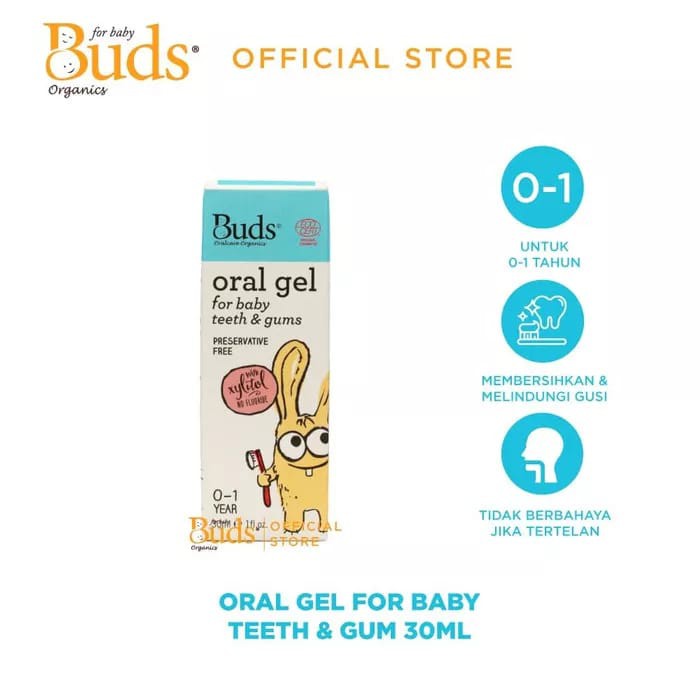 Buds Organic Oral Gel for Baby Teeth and Gums 30ml