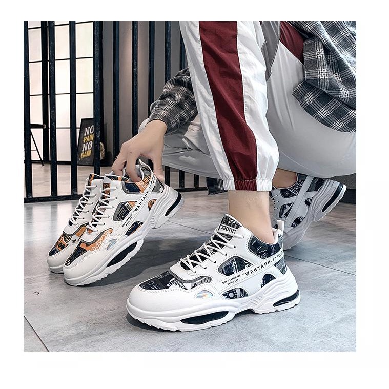 Sepatu Pria sneakers import trend 2021 men shoes A39V