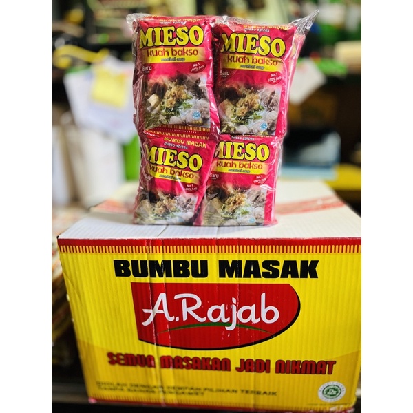 

Bumbu Mieso (Kuah Bakso) 1Karton A.Rajab