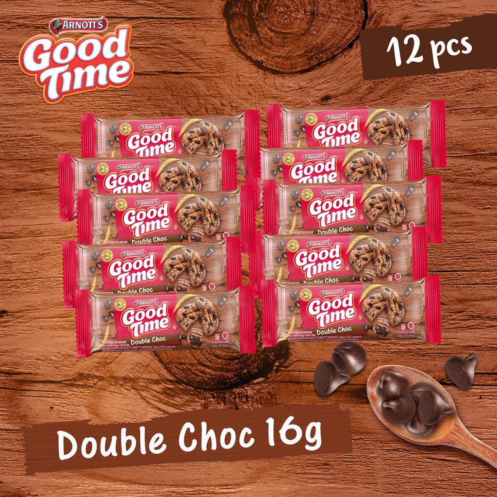 

Good Time Cookies Double Choc Singles 16gr x 12 pcs