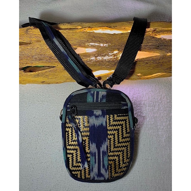 sling bag kombinasi kain tenun lombok
