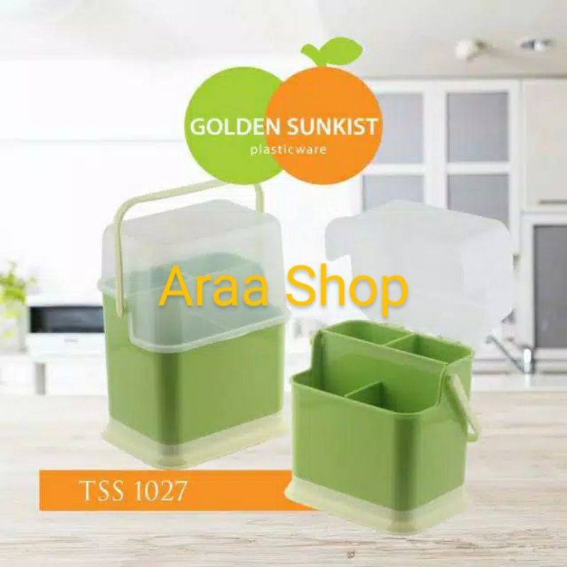 Tempat Sendok Tutup GOLDEN SUNKIST/Tempat Sendok Segi Tutup GOLDEN SUNKIST TSS 1027