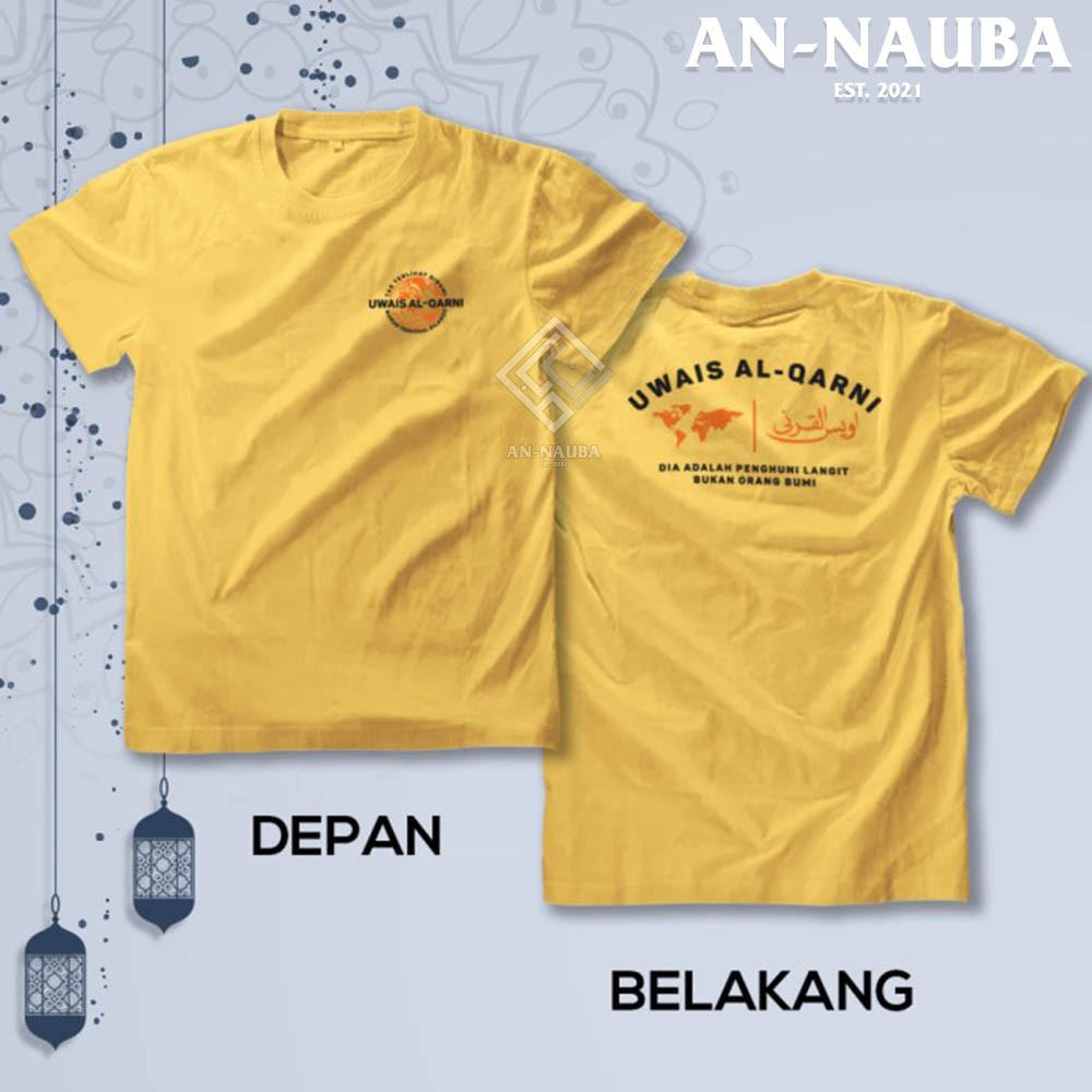 Kaos Dakwah Islami Sahabat Nabi / UWAIS AL QARNI TSHIRT / Baju Distro Santri Muslim Trendy [AN-6344]-4