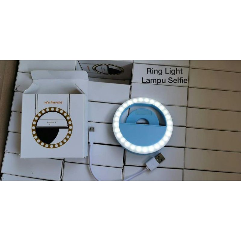 Ring Light Lampu Led Selfie Rechargeable Foto Selfi