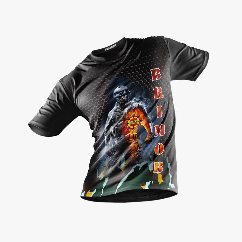 KAOS JERST POLISI BRIMOB /PAKAIAN PRIA JERSY DRYFIT BRIMOB/KAOS BRIMOB