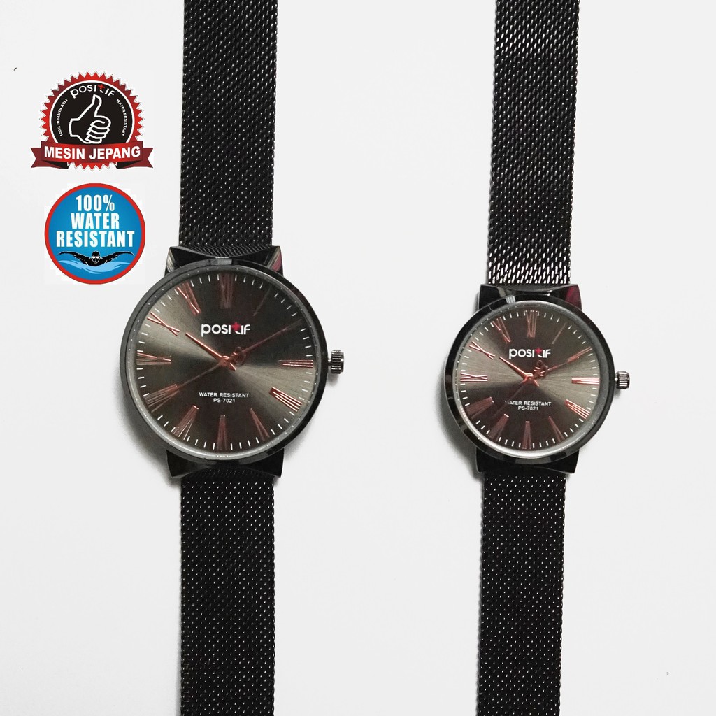 Alexandria PS7021 - JAM TANGAN TALI PASIR COUPLE