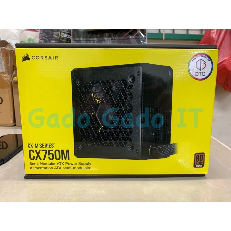 POWER SUPPLY UNIT PSU CORSAIR CX750M CX-M SERIES 80PLUS BRONZE (RESMI)