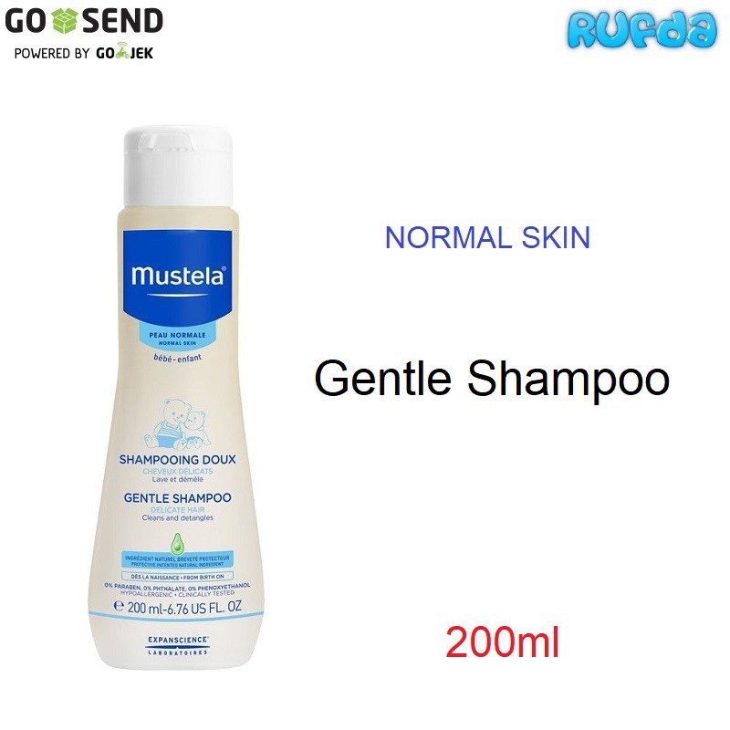 Mustela Gentle Shampoo 200ml Sampo Bayi Tidak Pedih Mata Rambut Halus