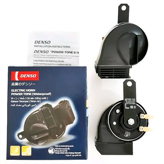 KLAKSON DENSO UNTUK MOTOR &amp; MOBIL MODEL KEONG WATERPROOF ISI 2 PCS