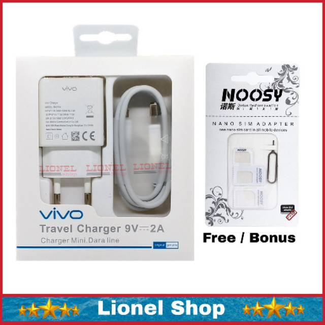 Charger Vivo Original 9v - 2A Fast Charging Micro USB (COD