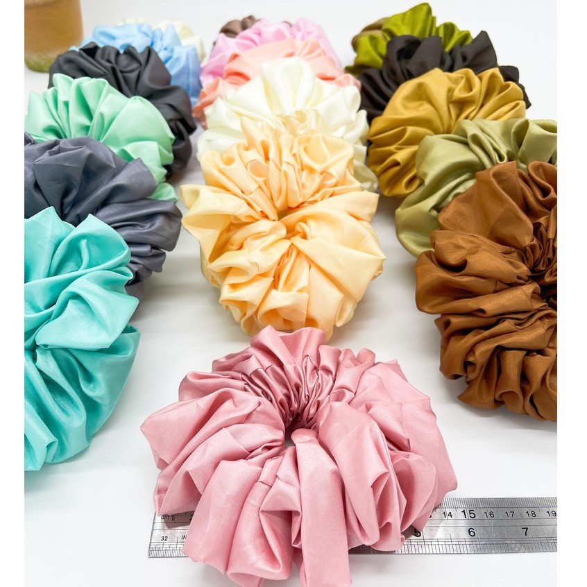 Ikat Rambut Scrunchie Satin Glossy / Scrunchie / Ikat Rambut Cepol Hijab