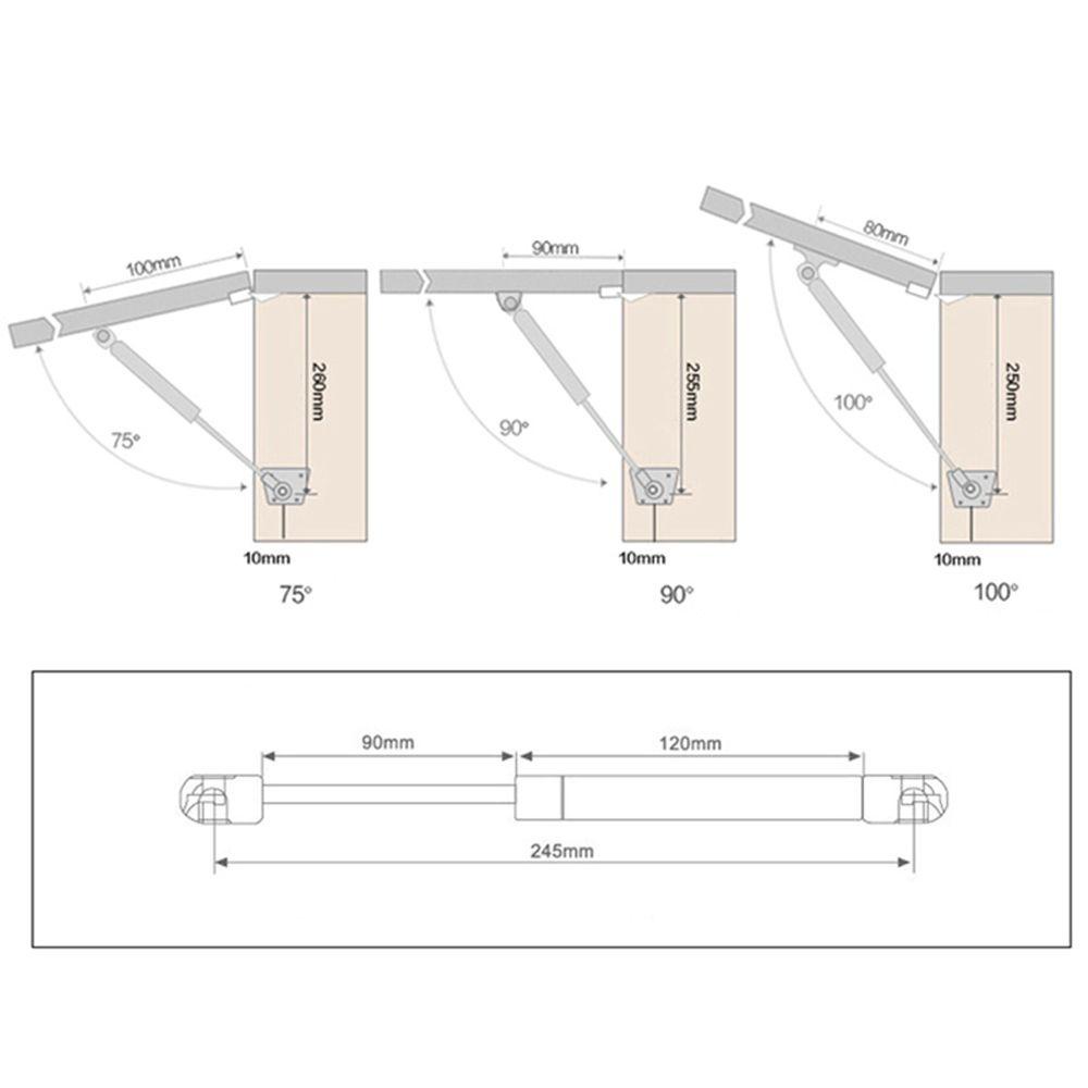 [Elegan] Engsel Stent Lemari. Hold Hydraulic Pneumatic Lemari Dapur Buka/ Tutup Pintu Alat