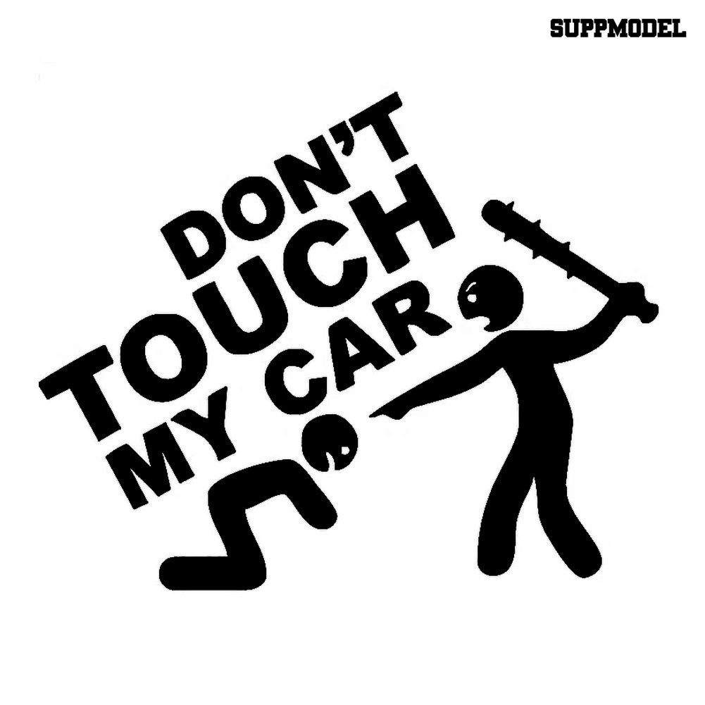 Stiker Tulisan Don Not Touch My Car Untuk Dekorasi Bumper Mobilmotor